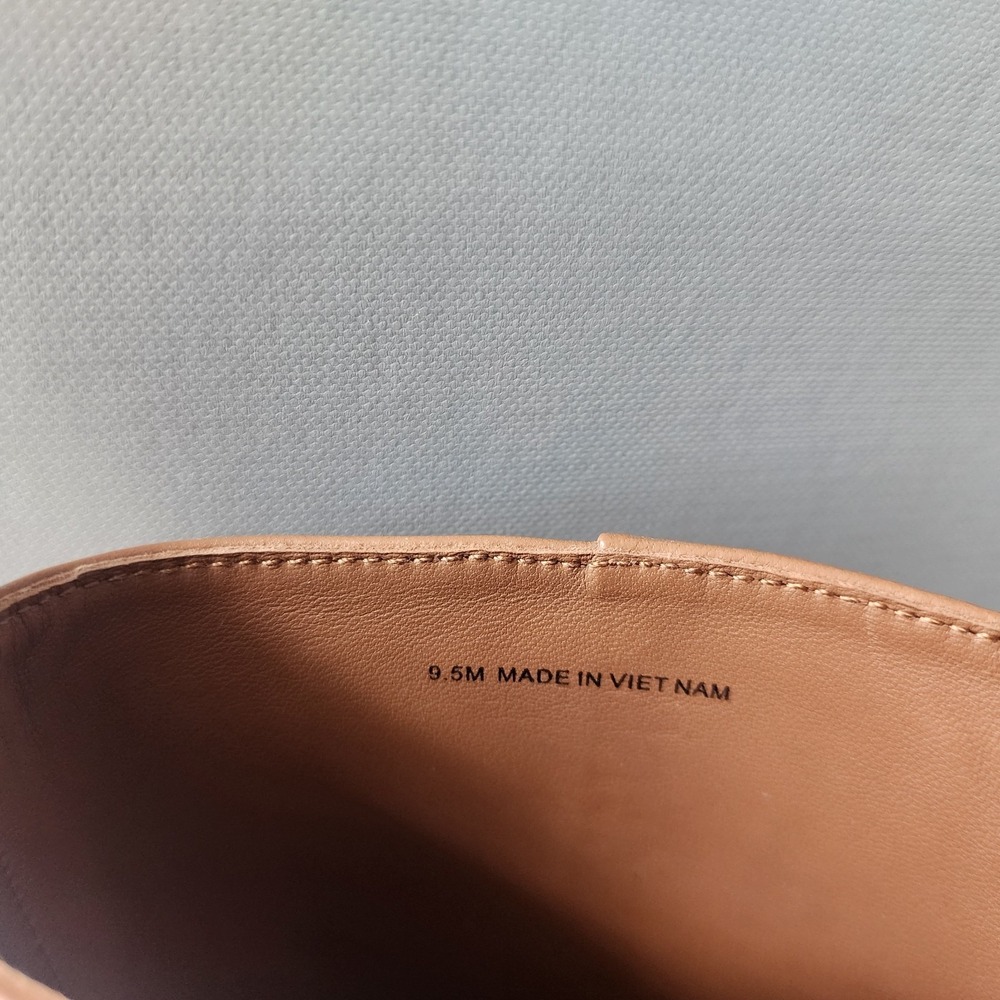 Everlane The City Boots Womens Size 9.5 Saddle Brown Leather Ankle Heel Zip NIB - Picture 11 of 13